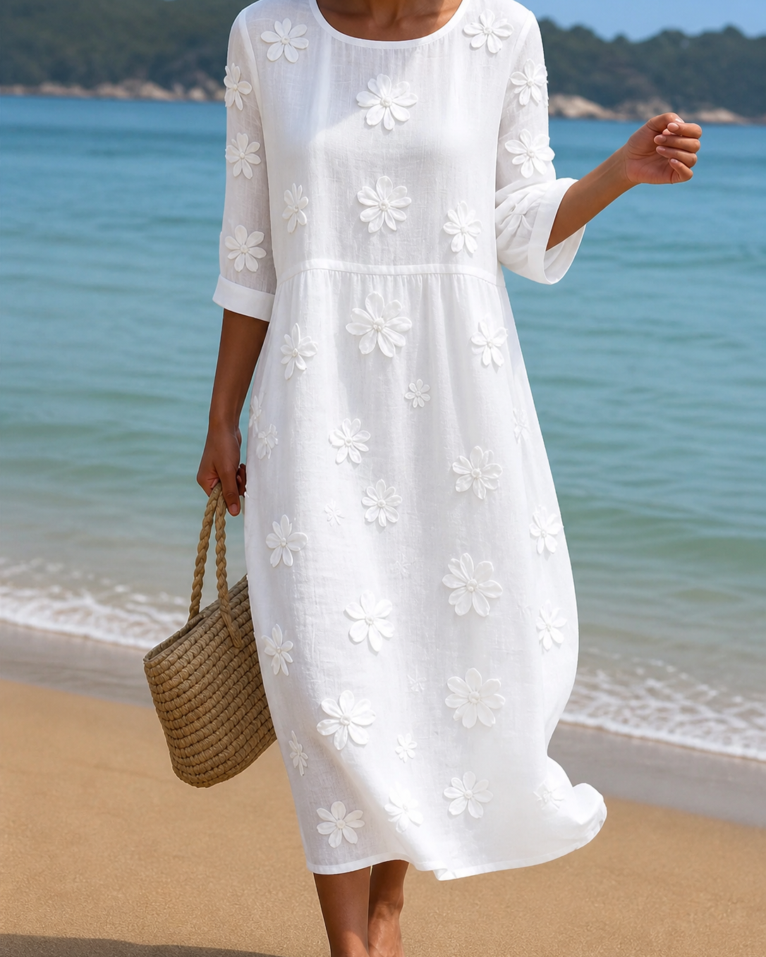 Vestido Floral Fluido Ibicenco