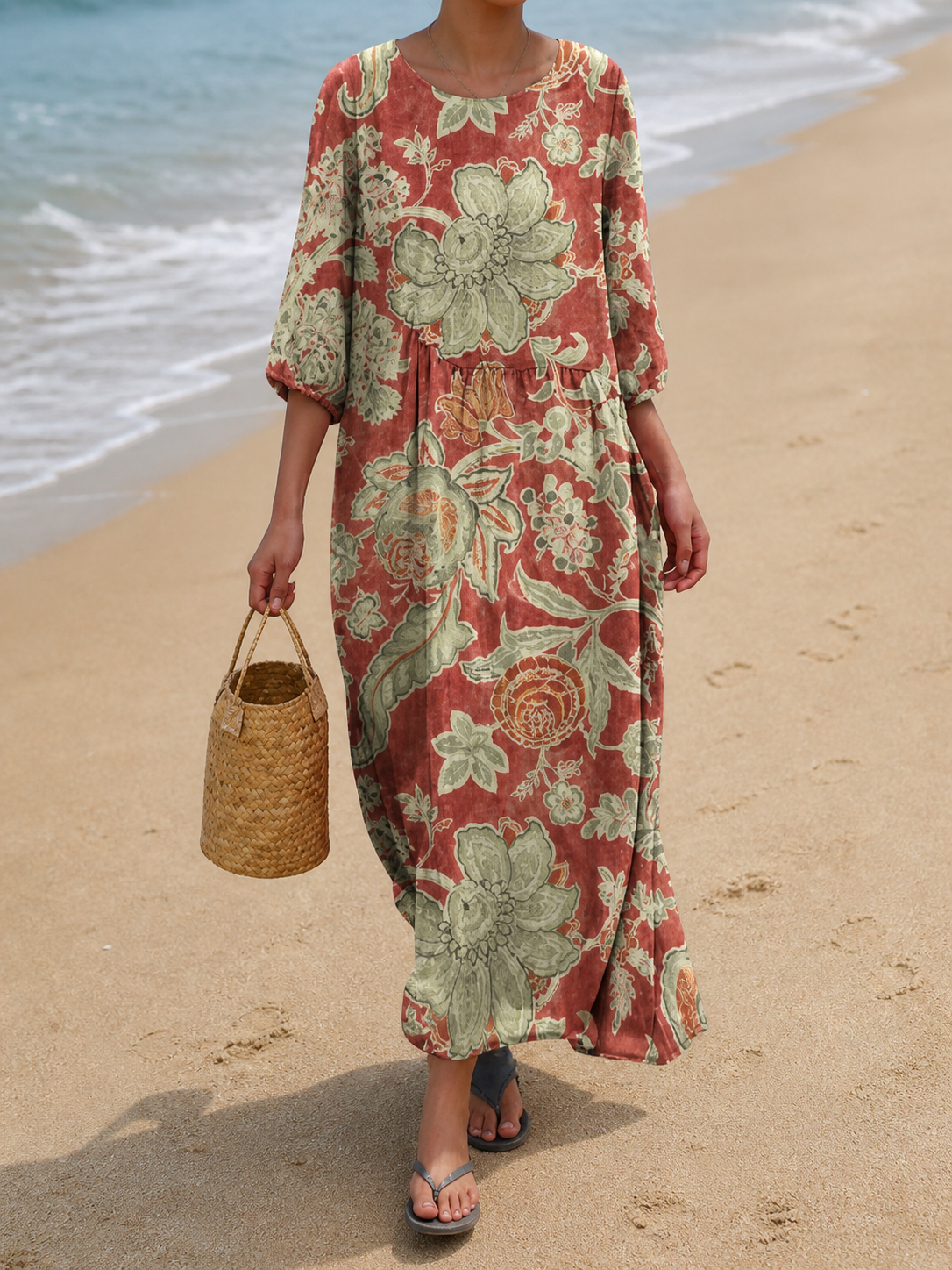 Vestido con estampado floral