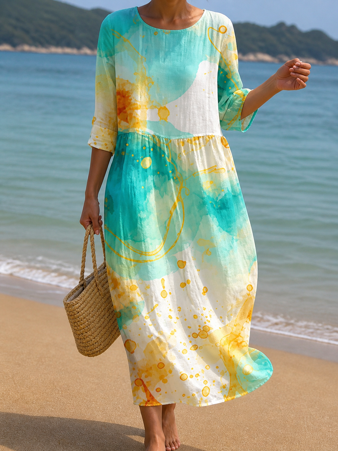 Vestido con estampado floral