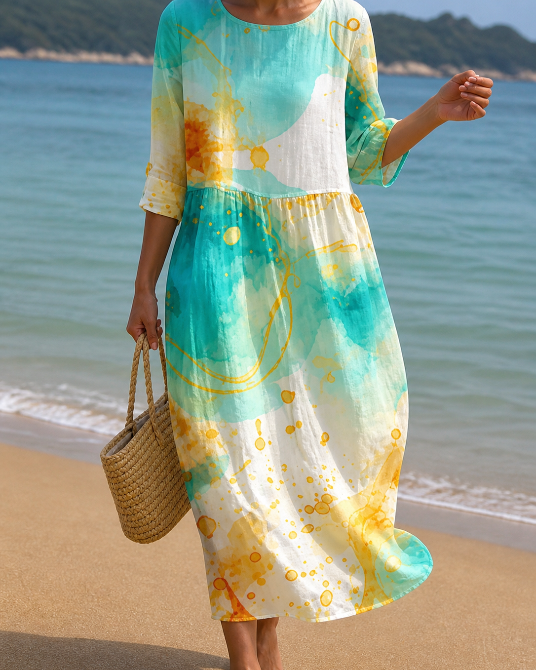Vestido con estampado floral