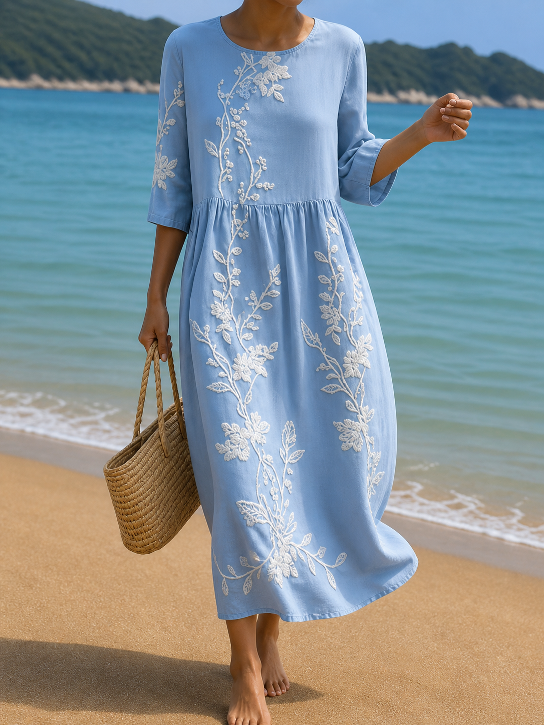 Vestido con estampado floral