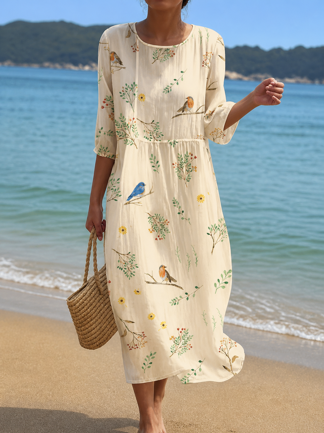 Vestido con estampado floral