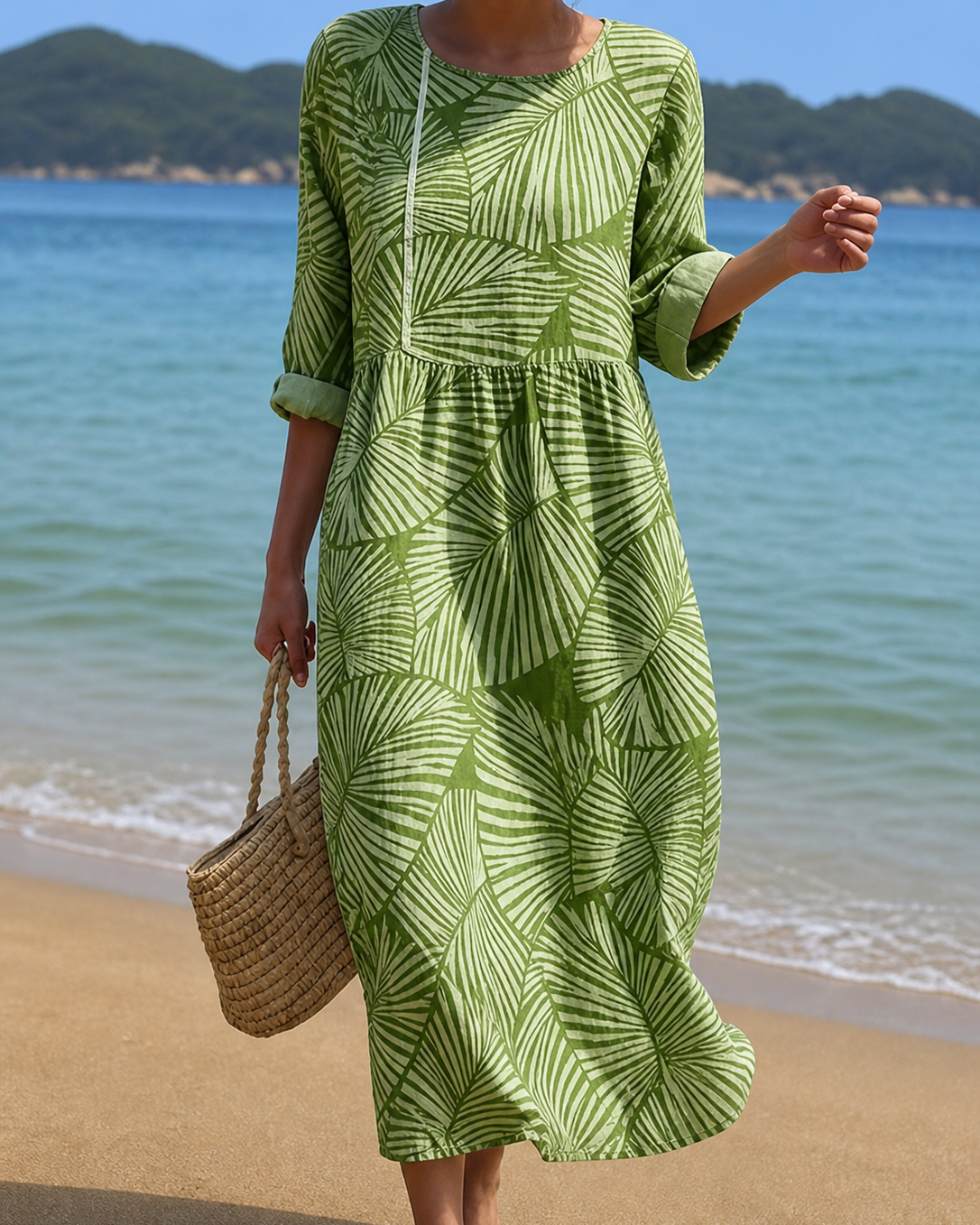 Vestido Floral Verde Primaveral