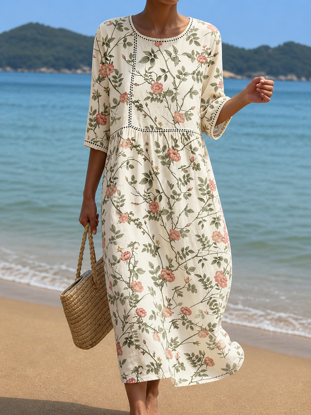 Vestido con estampado floral