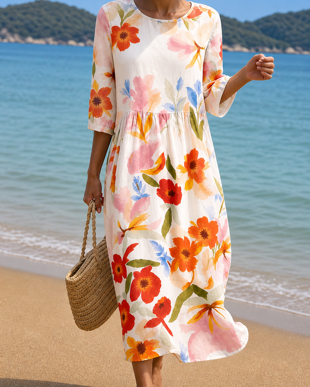 Vestido con estampado floral