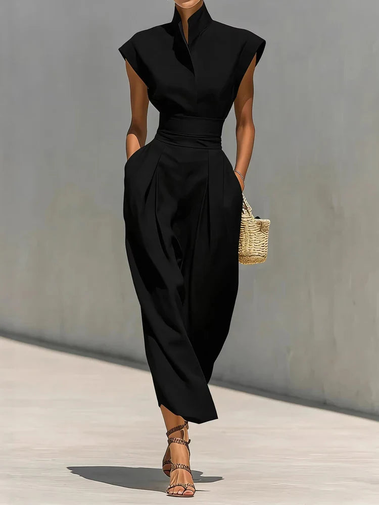 Clara | Vestido largo con pliegues