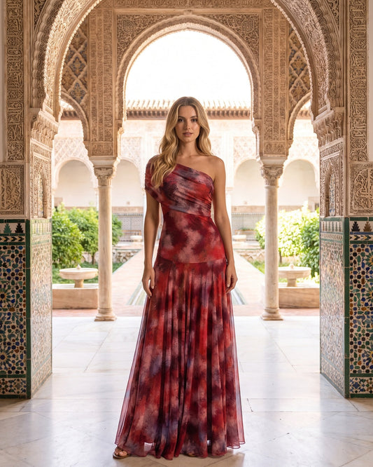 Vestido Toledo en Rojo - Real Alcázar de Sevilla