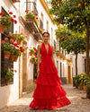 Vestido Manila en rojo - Barrio de Santa Cruz, Sevilla