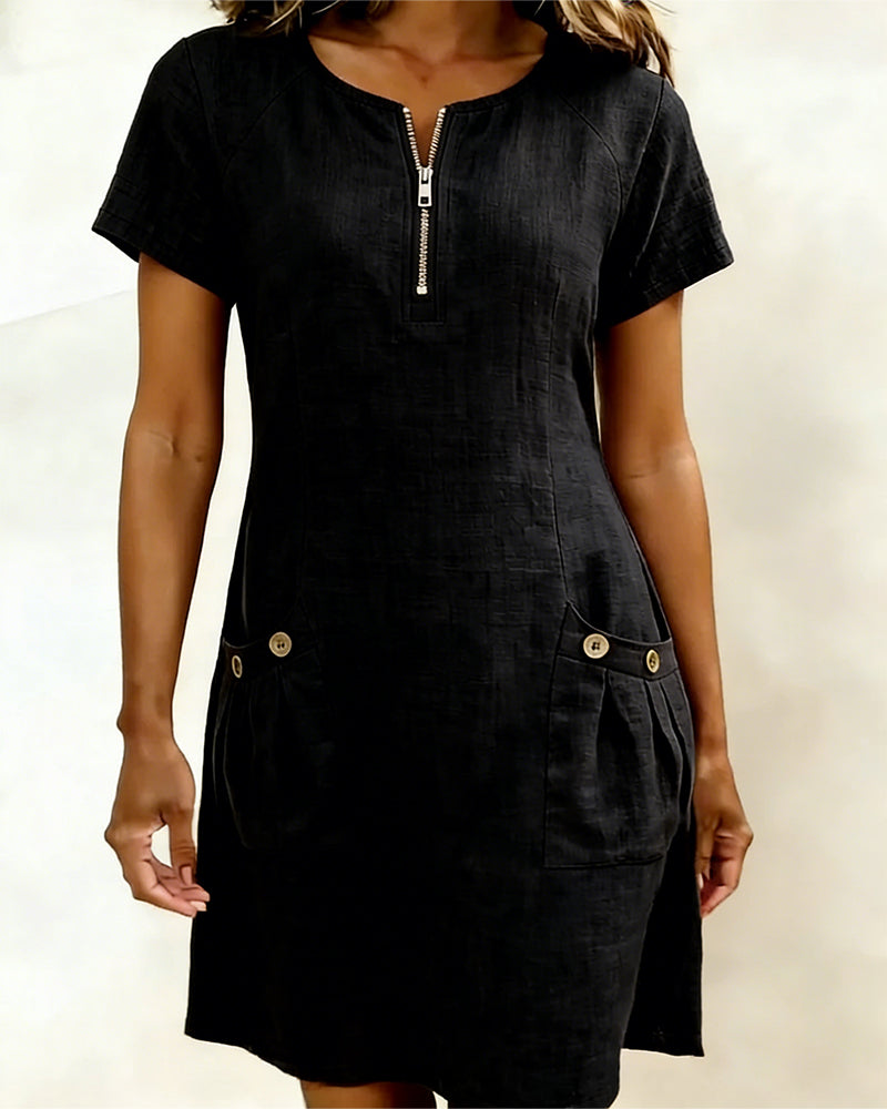 Cuccitini | Vestido de algodón con cremallera