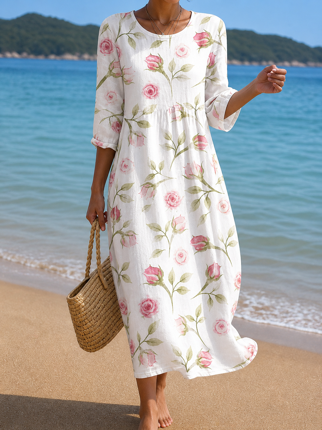 Vestido con estampado floral