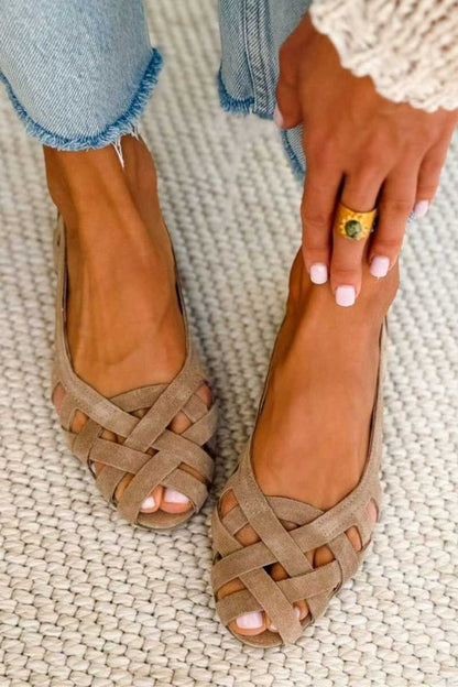 Milano | Sandalias Planas Trenzadas de Colores
