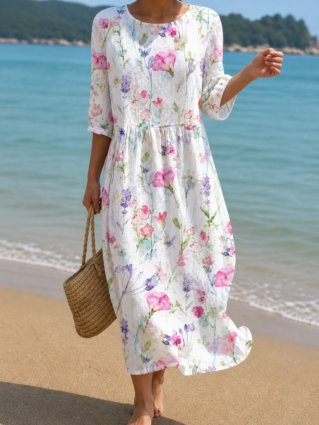 Vestido con estampado floral