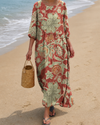Vestido Floral Terracota de Verano
