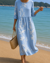 Vestido Floral Azul Campestre