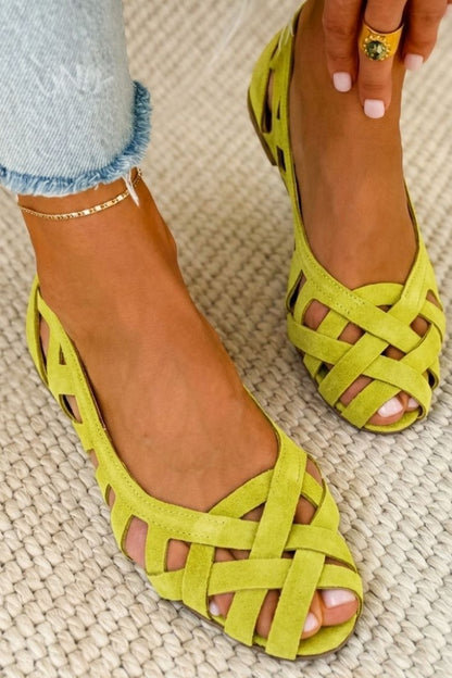 Milano | Sandalias Planas Trenzadas de Colores