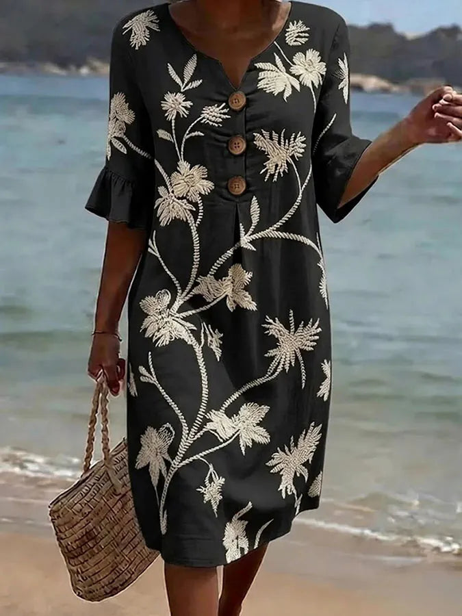 Vestido con estampado floral