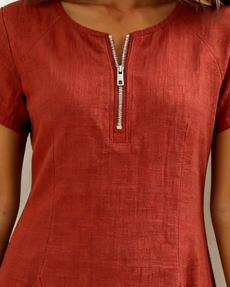 Cuccitini | Vestido de algodón con cremallera