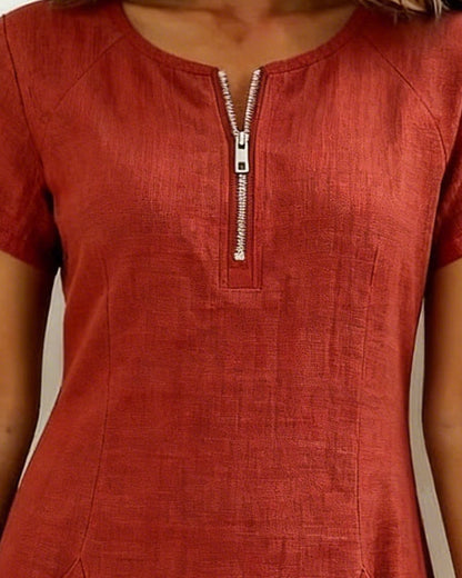 Cuccitini | Vestido de algodón con cremallera
