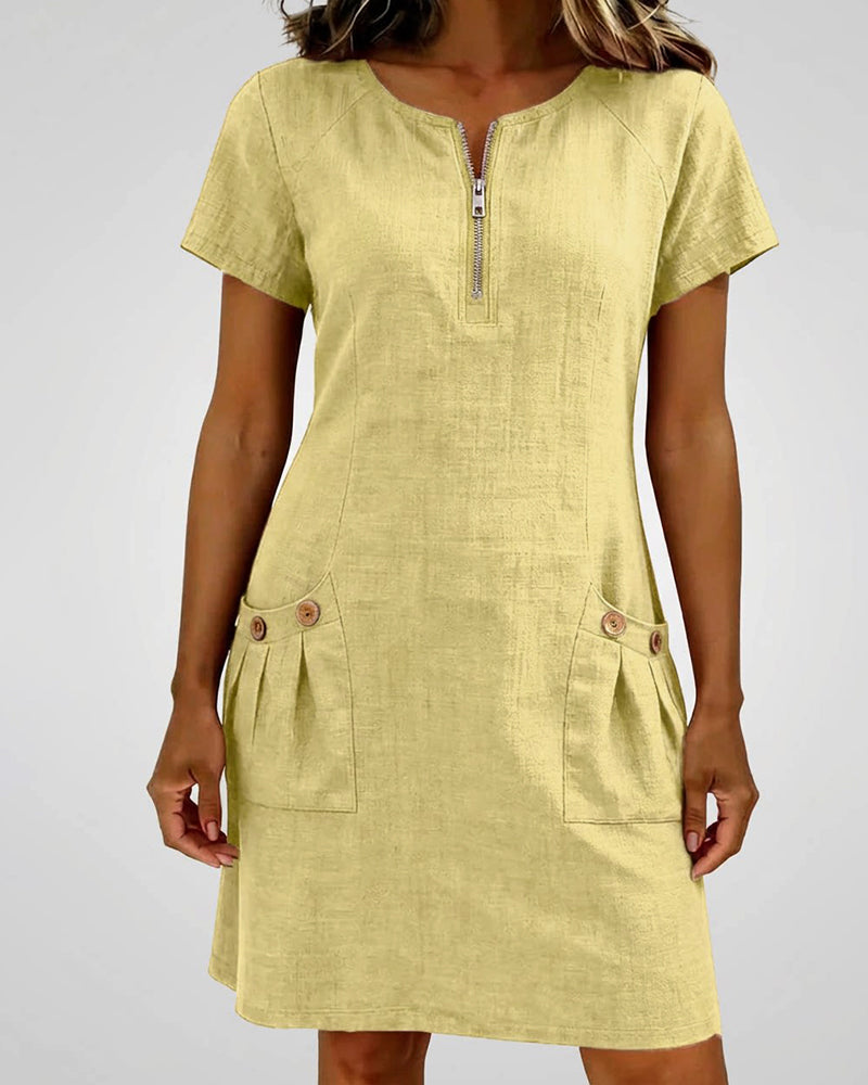 Cuccitini | Vestido de algodón con cremallera