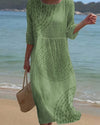 Vestido Floral Verde Boho