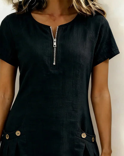 Cuccitini | Vestido de algodón con cremallera