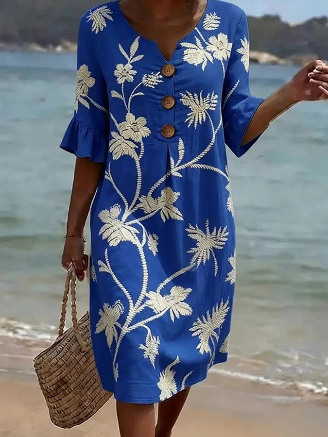 Vestido con estampado floral