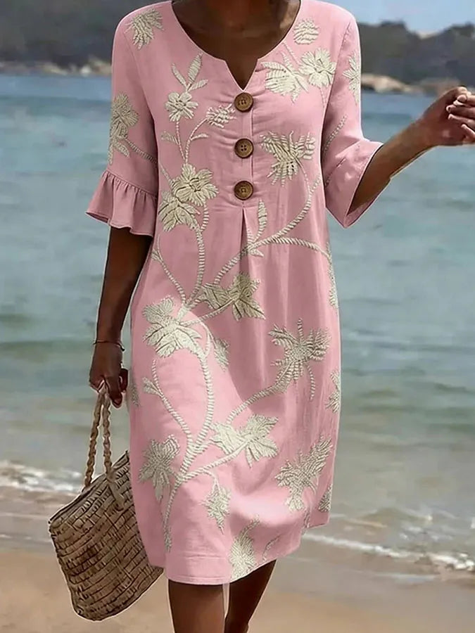 Vestido con estampado floral