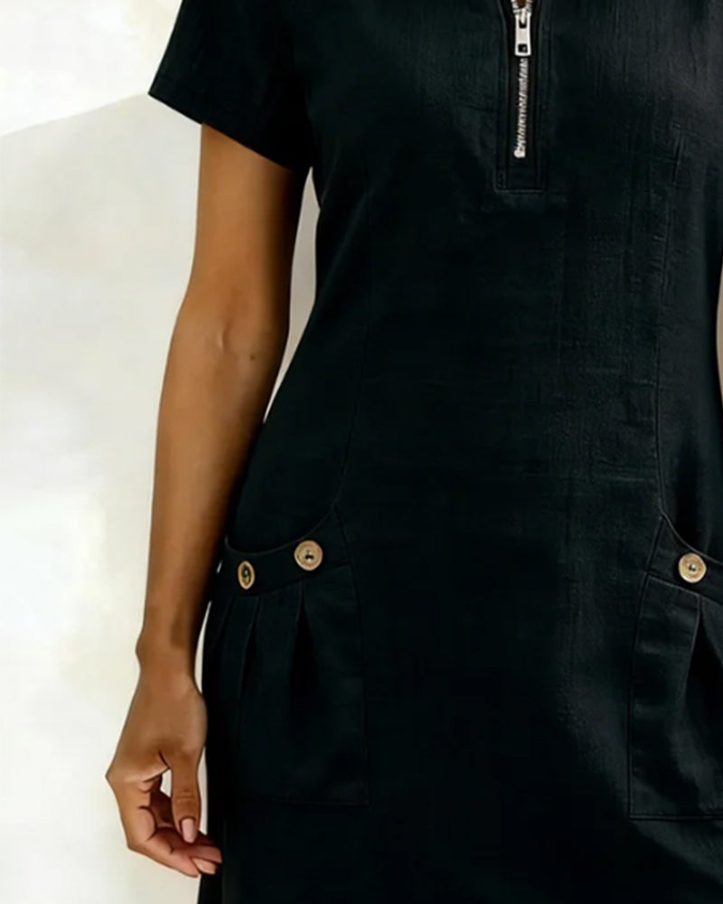 Cuccitini | Vestido de algodón con cremallera