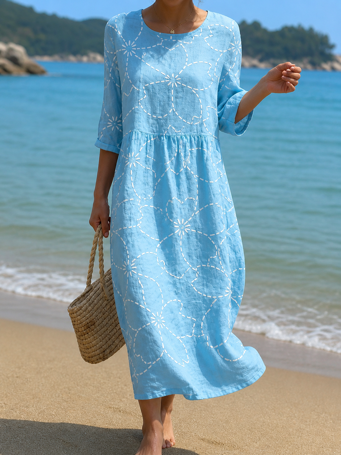 Vestido con estampado floral