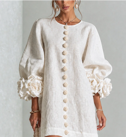 Valentina | Vestido Mini de Lino