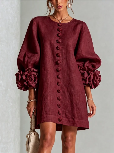 Valentina | Vestido Mini de Lino