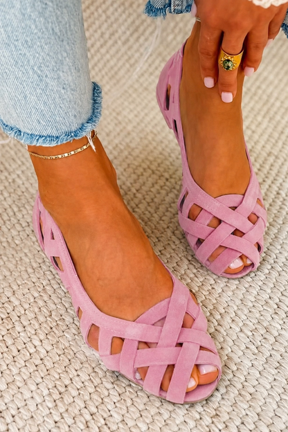 Milano | Sandalias Planas Trenzadas de Colores