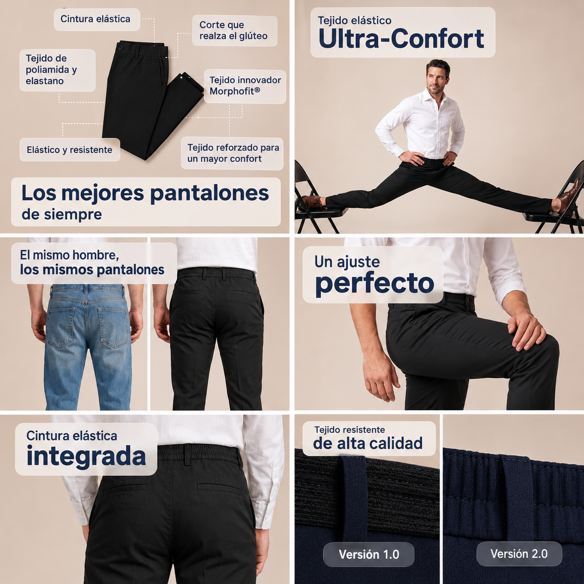 Pantalón Elástico Confort Total