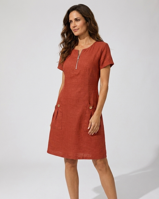 Cuccitini | Vestido de algodón con cremallera
