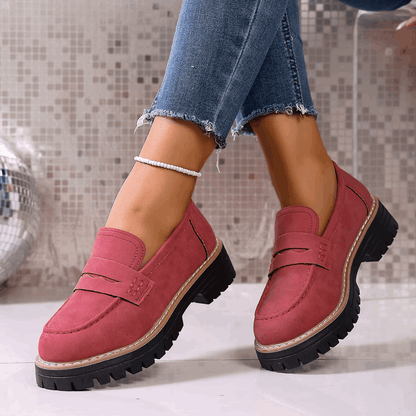Carmen | Mocasines con Plataforma Estilo Universitario