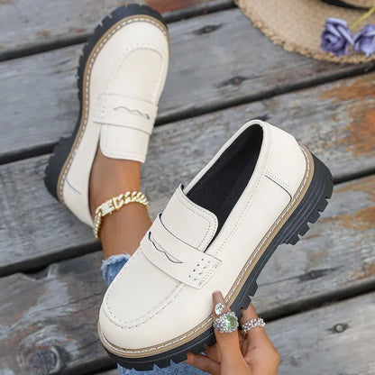 Carmen | Mocasines con Plataforma Estilo Universitario