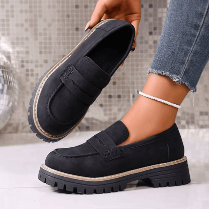 Carmen | Mocasines con Plataforma Estilo Universitario