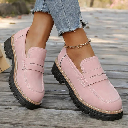 Carmen | Mocasines con Plataforma Estilo Universitario