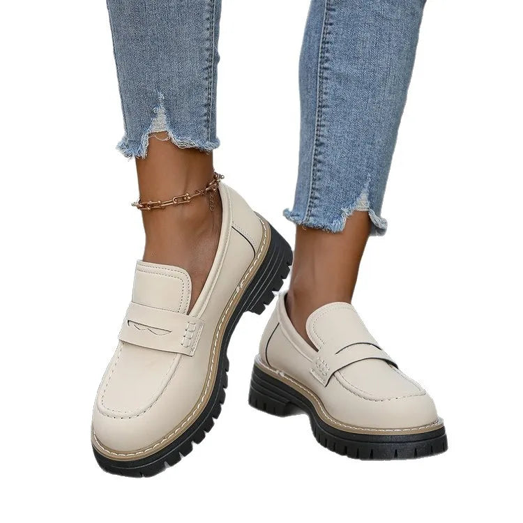 Carmen | Mocasines con Plataforma Estilo Universitario