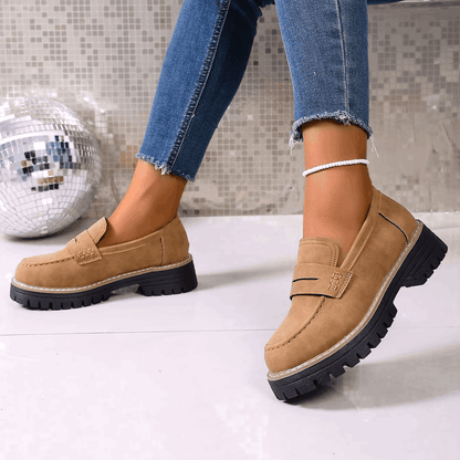 Carmen | Mocasines con Plataforma Estilo Universitario