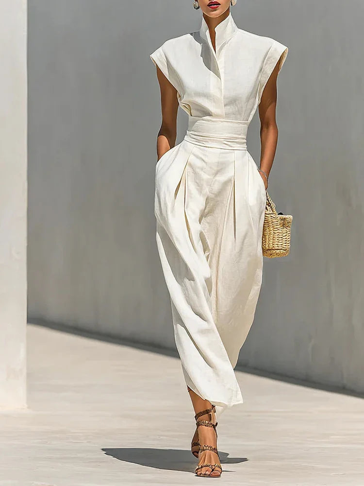 Sofia | Vestido largo con pliegues