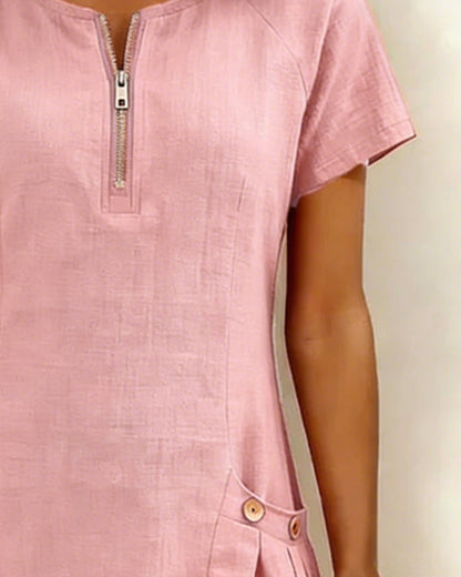 Cuccitini | Vestido de algodón con cremallera