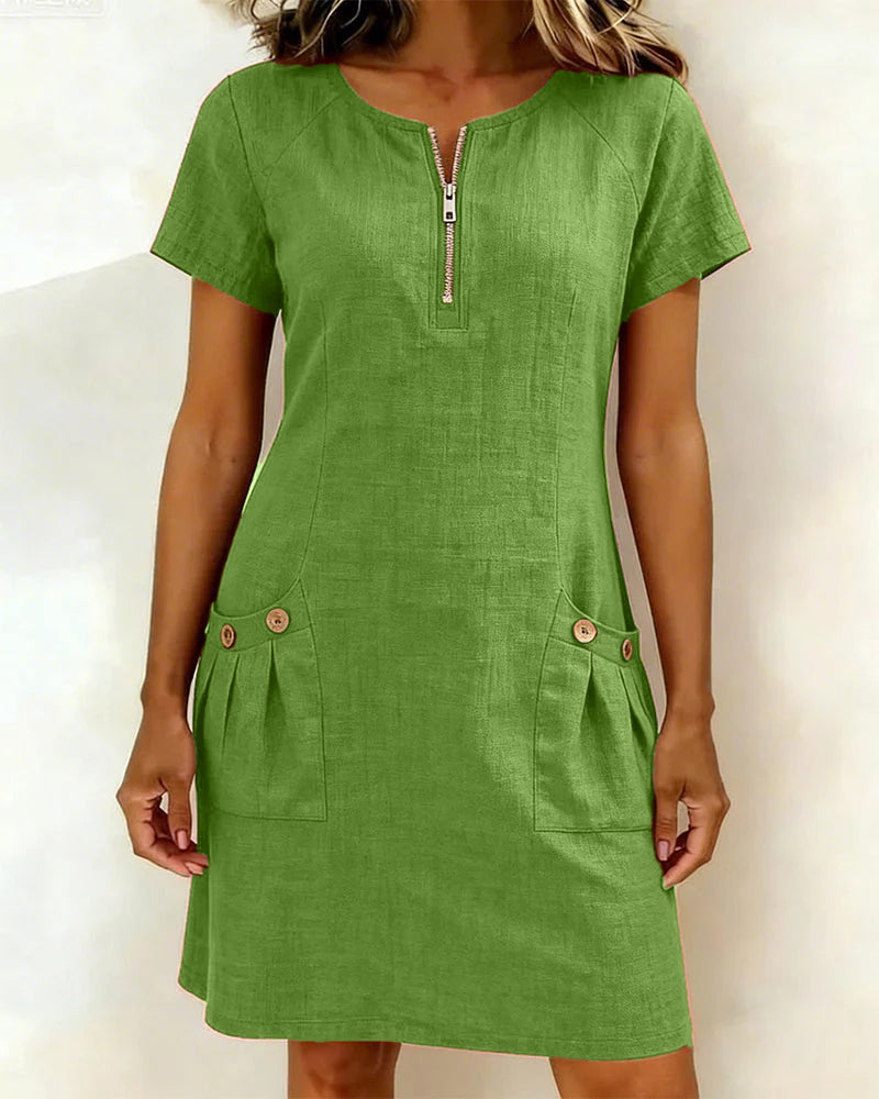 Cuccitini | Vestido de algodón con cremallera