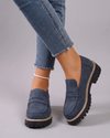 Carmen | Mocasines con Plataforma Estilo Universitario