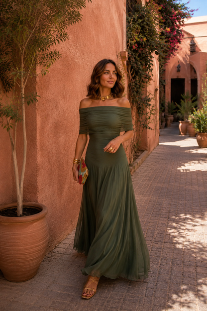 Vestido de Toledo en verde