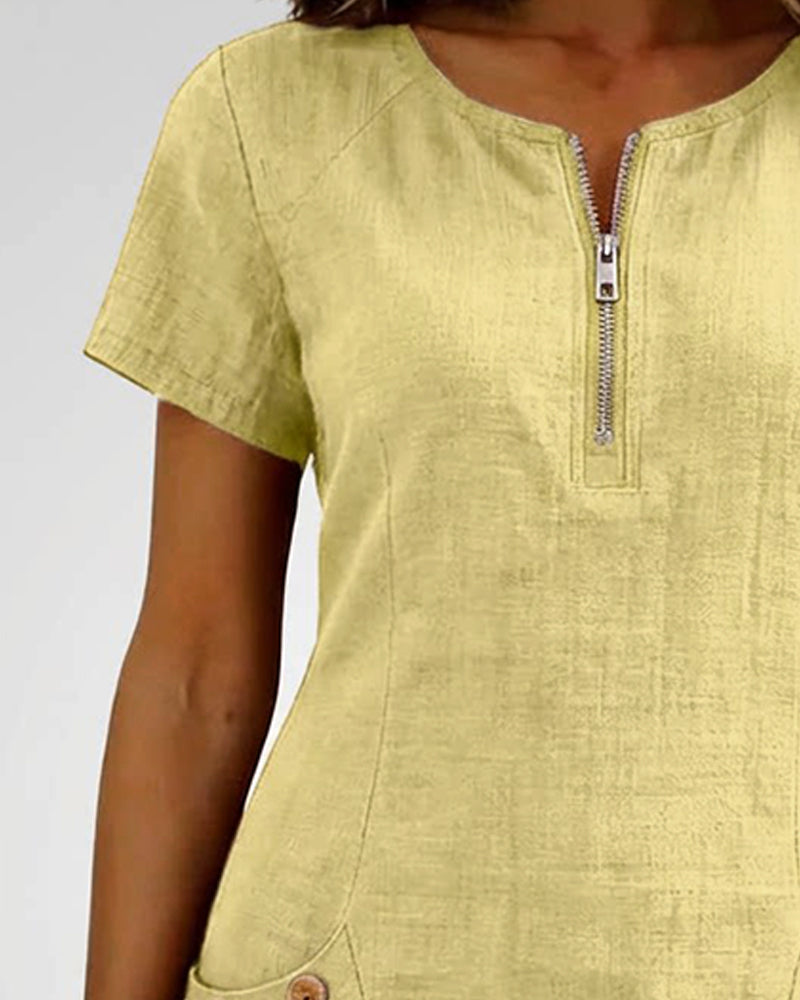 Cuccitini | Vestido de algodón con cremallera