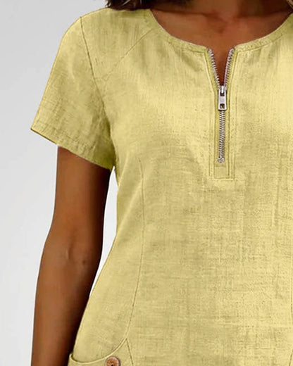 Cuccitini | Vestido de algodón con cremallera