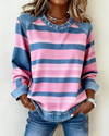 Elena | Sudadera Casual de Rayas