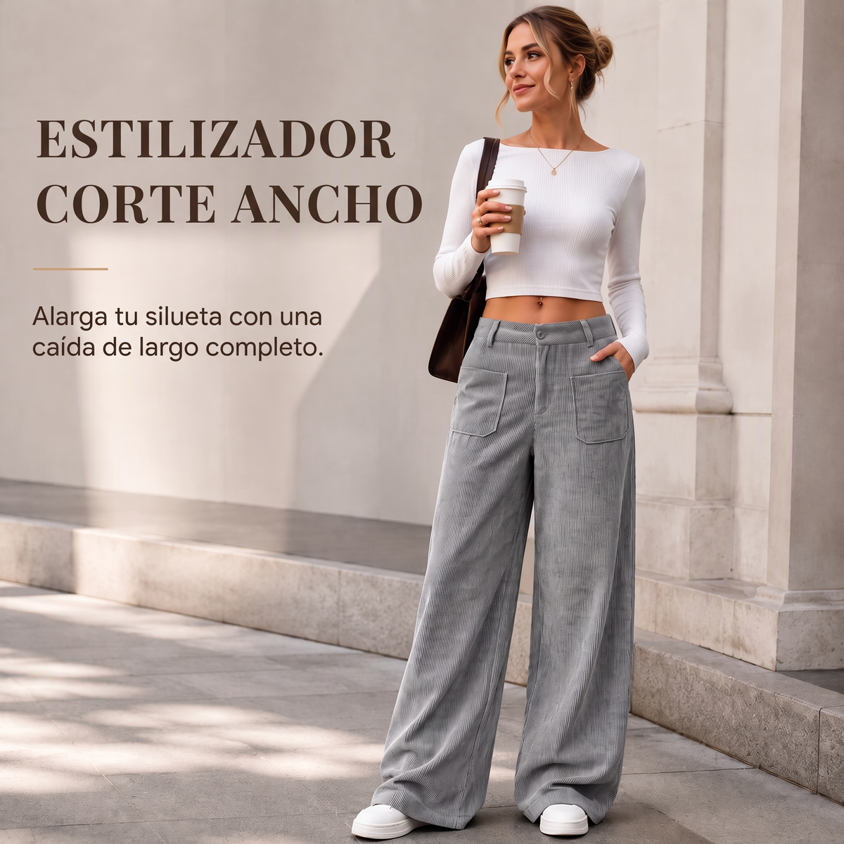 Pantalón Ancho Relax para Mujer
