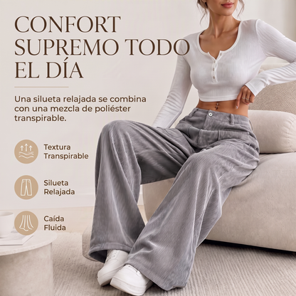Pantalón Ancho Relax para Mujer